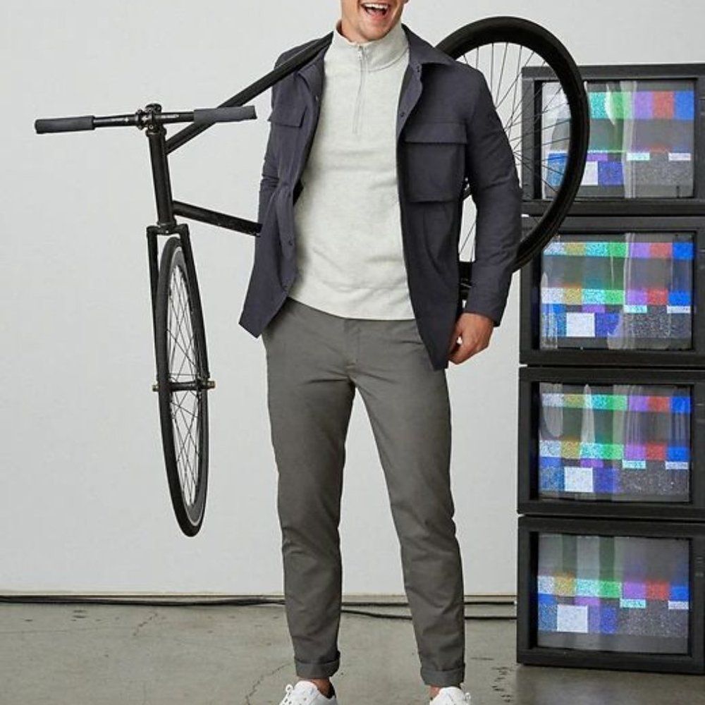 𝅺hörst Collections Grey Slim Straight Pant